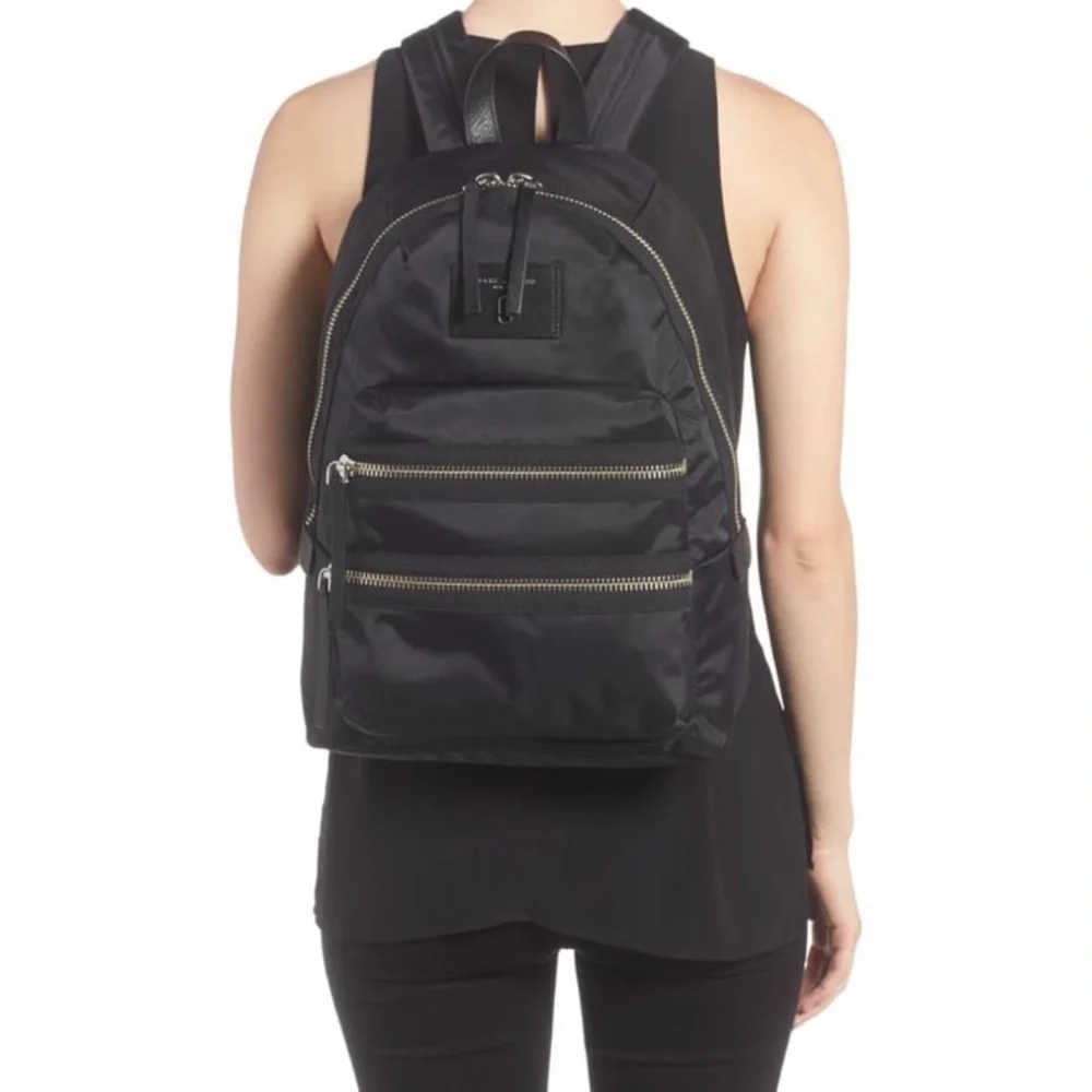 Marc Jacobs Black Biker Nylon Backpack